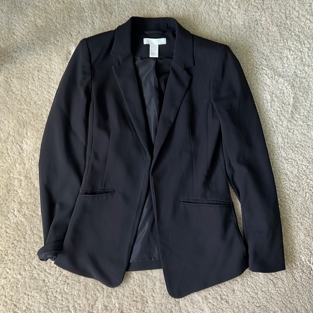 H&M Open Black Blazer